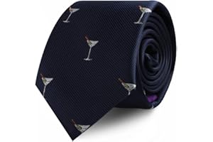 AUSCUFFLINKS Food & Drink Ties | Speciality Ties for Men | Woven Skinny Neckties | Present for Work Colleague | Bday Gift for Guys