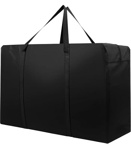 Borsa Grande 105L Pieghevole Per Copriletti E Cuscini, Impermeabile Con Cerniera E Manico Rinforzato, Ideale Per Traslochi E Armadi