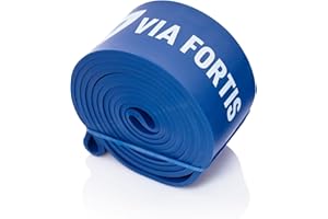 ‎VIA FORTIS VIA FORTIS Premium Resistance Bands + Übungsanleitung und Tasche - Widerstandsbänder/Klimmzugband und Klimmzughilfe/Fitnessband/Trainings-Bänder für Fitness & Krafttraining