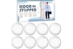 CRANACH Butée de Porte Adhésive Transparentes: 8 Pièces Butée de Poignée de Porte Murale Arret Porte Transparent Butoir de Porte Mural, Tampon Porte Placard, Butee Caoutchouc Adhesif,Amortisseur Porte Placard