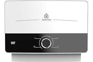 Ariston AURES Multi Electric Instantaneous Water Heater 9.5kW, Multi-Point, Compact Size, ELCB System, User-Friendly and A Energy Rated. Manufactured to be Installed in UK – 3195216.