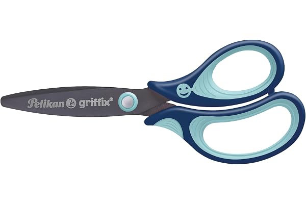Pelikan 803502 Griffix Ciseaux ergonomiques l’école pour droitiers Bleu