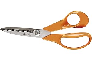 Fiskars Universal Scissors S92, Length: 18 cm, Stainless steel blade/plastic handles, Classic, Orange, 1000555