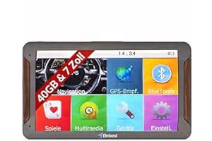 Elebest City 70 Navi – 7 Zoll GPS Navigationsgerät für Auto, LKW & Wohnmobil 2025 Freisprecheinrichtung, Europa-Karten, Radarwarner, POI-Datenbank, lebenslange Updates