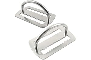 MOPHOEXII Dive Weight Belt D Ring,Scuba Belt Retainer Back Fly Side Hanging Positioning Buckle,5cm/2'' Stainless Steel Scuba Weight Keepers for Dive Gear