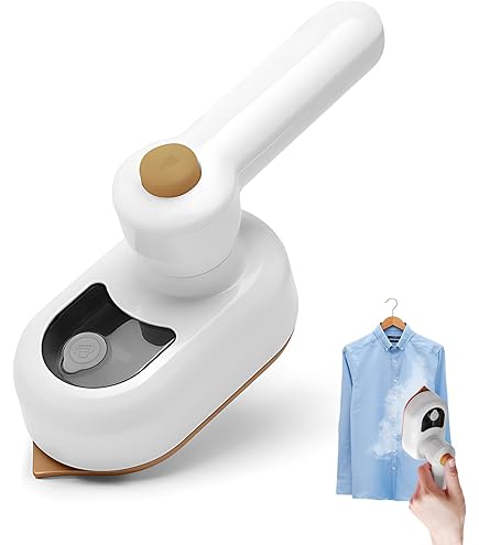 Fer à Repasser Portable Sans Fil - Batterie Rechargeable 25min - 3 Températures - Compact Voyage - Blanc