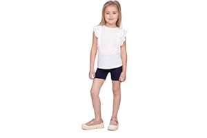 SOFTSAIL Leggings Mädchen 3/4 Capri Hose Aus Baumwolle Kinder Sporthose Tanzhose Atmungsaktiv Weich Elastisch Sport