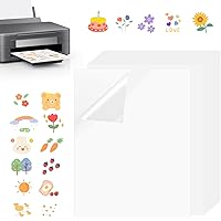 50 Fogli Carta Adesiva Trasparente A4 Per Stampante - Vinile Stampabile Per Etichette E Sticker - Foto 10