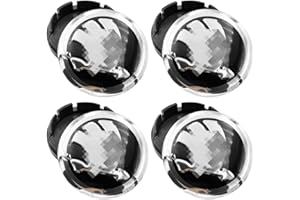 OYZOQ 4 pièces enjoliveurs, enjoliveurs de roue 56 mm, enjoliveurs de voiture, cache-moyeu de roue décoratif compatible de haute qualité, décoration de pneu résistante à la poussière et au vent