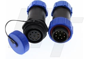 HangTon HE13 Connecteur étanche à 9 broches IP68 LED extérieur mâle femelle assemblage câble