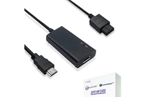 LevelHike HDMI Cable for Nintendo 64 N64, Super Nintendo SNES (2-in-1), SNES/N64 to HDMI Adapter with S-Video Signal Output (Better Video Quality), HD Converter with 4:3/16:9 Switch
