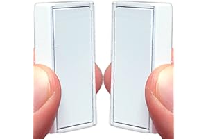 Homie Magnetic Shower Curtain Weights Made of Waterproof Magnets + Carry Bag, Great Home Decor for Bathroom, Liner, Flags and Transparent, Clip on Bottom (White)