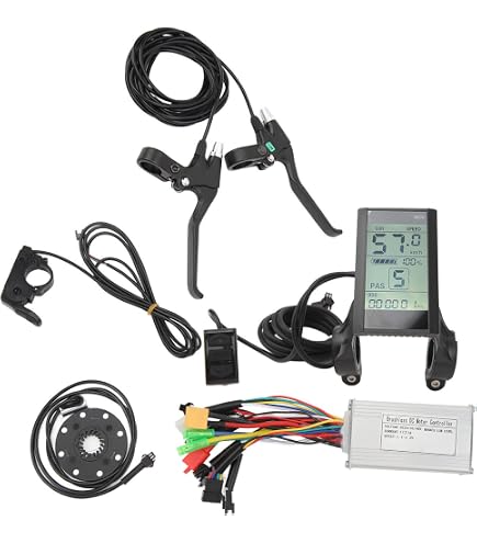 RiToEasysports KT 17A Contrôleur 36V 48V 350W Contrôleur de Moteur en Alliage D'aluminium Onde Carrée avec Double Extrémité Cordon Lumineux SM Joint pour Vélo électrique