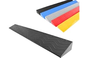 GENERIC Threshold Ramps for Doorways, Non-Slip Wheelchair Ramp Portable Kerb Ramp Step Mat for Sweeping Robot/Stairs/Scooters (Black, 99x12x5cm(39x4.7x2in))