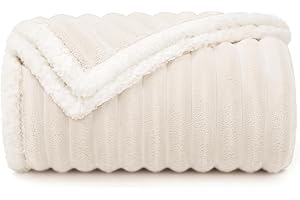 ‎LUCIPHIA luciphia wasserdichte Hundedecke Waschbar, Katzendecke für Katzen Hund Welpe, Kuscheldecke Weich Flaushig Sherpa Fleece, Haustier Decke zum Schutz von Bett Sofa Couch, Beige Weiß 100 * 145cm