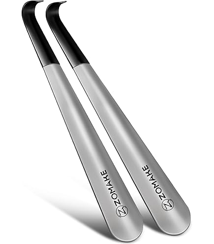 Chausse-pied Long En Métal - 42 Cm, Manche Ergonomique - Pour Adultes, Seniors, Femmes Enceintes