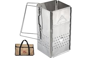 ‎CAMPING MOON camping moon CAMPINGMOON Tragbarer Edelstahl-Kohle-Kaminanzünder MT-18