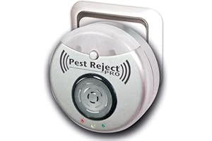 Pest Reject Pro (Original), ultradźwiękowy odstraszacz owadów, odstraszający komary, gryzonie, owady i karaluchy, urządzenie elektroniczne odstraszające, pokrywa 300m2.
