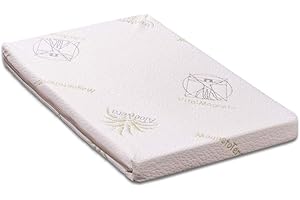 MATERASSIMEMORY.EU BabyFlex - Materasso per culla lettino NEXT to me antisoffoco misura 50x82 alto 6 rivestimento Aloe Vera sfoderabile lavabile Compatibile Chicco Next2Me Cam Cullami Brevi