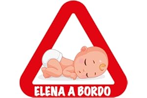 VINILOSBICI Adesivi per bambini a bordo personalizzati con nome, grande varietà e pronti per la spedizione