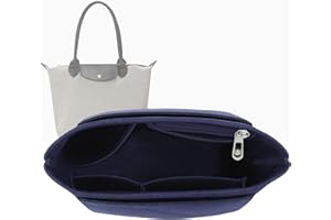 Lckaey Filz-Organizer-für Geldbörsen-Organizer-Einsatz für Longchamp le pliage Y012-navyblue-M