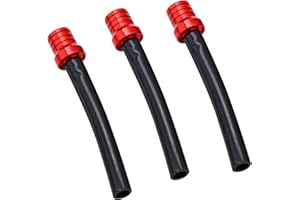 Jecdfs 3pcs Válvula Tapa Tanque Combustible,Sistema de Ventilación para Moto Pit Bike, ATV y Quad, Tanque De Gasolina Válvula De Ventilación Respiradero,Tubo de Respiradero de Válvula, Tapa de Gasolin