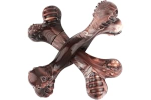 petizer Jouet à mâcher Durable pour Chiens pour mâcheurs agressifs, os de Nylon Presque Indestructible, Jouet de Nettoyage des Dents résistantes
