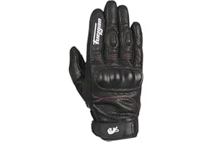 Furygan TD21 Gants de Moto Homme - Paume 100% Cuir & Perforé - Gants d'été - Ventilation optimale - Protection Métacarpes D3O - Tailles différentes.