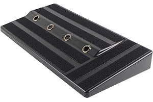 Lechnical RPB-1BK Big Size Guitar Effects Pedal Board Sturdy PE Plastic Guitar Pedalboard Case with Sticking Tape Guitar Pedals Accessories