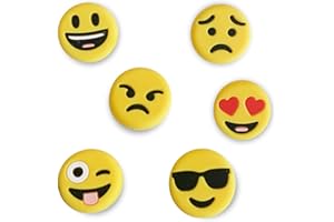 TT Sports Emoji Tennis Dampeners Set of 3 and 6 in Different Types - Vibration Damper in Emoji Design - Funny Tennis Mute