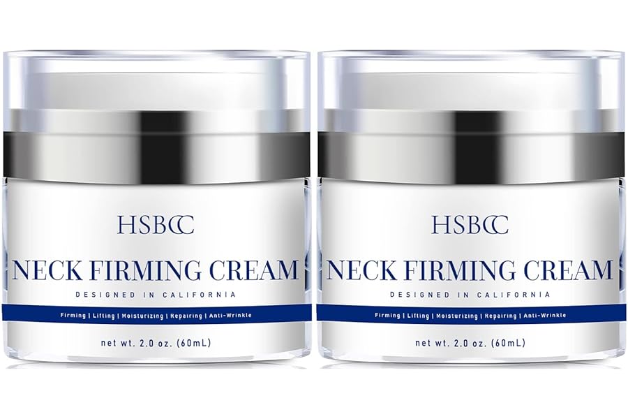 HSBCC Neck Cream for Tightening and Firming: Acetyl Hexapeptide-8 Retinol Shea Butter Niacinamide - Smoothes Wrinkles Skin Tighten and Lift Neck Cream (60ml)