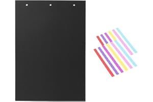 ThxMadam Papel Negra Scrapbooking 26,5 x 18,5 cm(10.43" x 7.28"), 20pcs Páginas de Relleno Negro Interior para Álbum de Fotos Scrapbooking DIY Cuaderno de Fotos 27 x 19 cm(10.6" x 7.5")