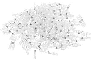 COMFORTY 50 Stücke Lötverbinder, wasserdicht, isoliert, 26 10 AWG Lötverbinder mit Schrumpfschlauch, Crimp-/Schlag-/Wärmeschrumpfverbinder für die Elektronikindustrie, Schrumpfverhältnis 3:1(Weiß)