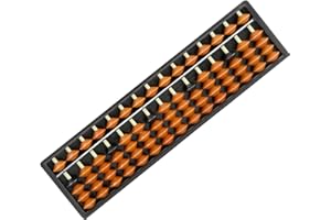 SEMINISMAR Abaco aritmetico tradizionale,Abacus,Bambini Matematica Strumento di calcolo educativo,Fyore Corridoio cinese vintage in legno a 15 cifre,Abacus Cinese Calcolatrice Telaio (Marrone)