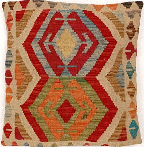 Sale, Handmade Genuine Kilim Cushion Cover Pillow Case Vintage Style,58cm x 58cm/22''/22''(33), Christmas and New Year Gift guide