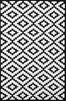 Green decore Tapis en plastique recycl&eacute; Nirvana Int&eacute;rieur Ext&eacute;rieur/Poids/r&eacute;versible Tapis Eco clair, noir/blanc, 120 x 180 cm