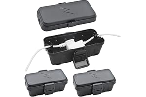 HRENSAW 3stück klein wasserdichte Kabelbox für den Außenbereich(Outdoor), IP54 wasserdicht-Schwarz