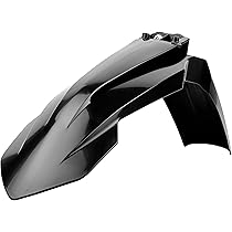 Parafango Anteriore Nero Per Moto Hawk 250 / Hawk250 - Ricambio In Plastica PP - 3