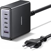 UGREEN Zapix 65W USB C Charger GAN Desktop Charging Station | 5 Ports PD 3.0 PPS 25W Fast Charging Compatible with iPhone 18