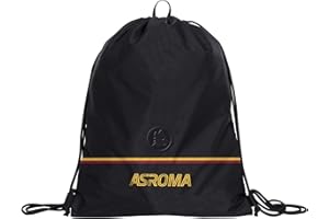 Seven Roma Sacca Zaino Scuola, Nero, Apertura con Coulisse, Scuola e Tempo Libero, Bambini e Ragazzi