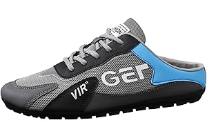 VBEDKDEB Chaussures De Sport Half pour Homme, Chaussures Sport Homme, Homme Chaussure De Sport, Hommes Slip on Mule Backless Sneakers Anti Slip Walking Mules Casual Sports Mocassins