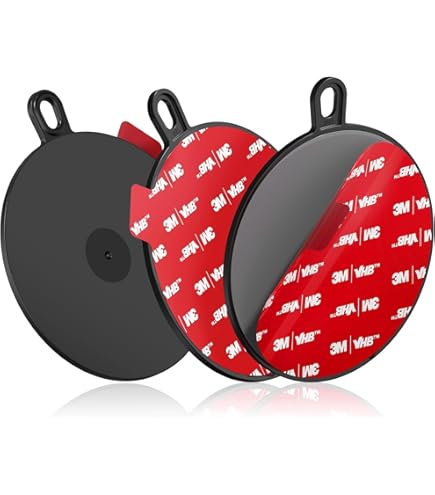 D.SKING 4-Pack 70mm Double Sided Sticky Pads - Heavy Duty Suction Cup Adhesive Replacement