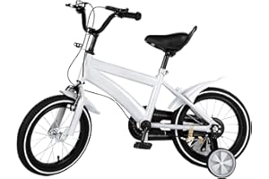 DIFU Kinderfahrrad 14 Zoll Jungen Mädchen 3 Rad Fahrrad ab 3-6 Jahre, mit Abnehmbare Stützräder