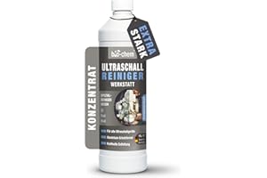 BIO-CHEM CLEANTEC bio-chem Koncentrat do czyszczenia ultradźwiękowego, 1 l, do gaźników, metalu i aluminium, mocny w przypadku oleju, tłuszczu, sadzy i ścierania, nadaje się do wszystkich łazienek ultradźwiękowych