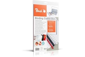Peach PB100-14 36-częściowy zestaw do bindowania plastiku na 12 dokumentów, DIN A4