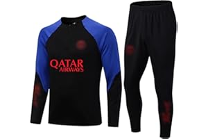 PAIHUIART Paris PSG Fußballtrikot Kinder Junge Erwachsene,2024 Paris Trikots Heim/Auswärts,23/24 Trainingsanzug Trikot Fußballtrikot-Set,Outdoor-Sportbekleidung Fußball Trainingsset T-Shirts und Hosen