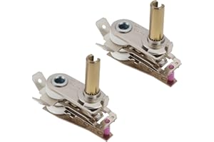 ECSiNG 2 Piezas Termostato de Horno Eléctrico KST220 T250 Termostato Ajustable Controlador de Temperatura Bimetálico para Calentadores Eléctricos 16 A/250 V CA
