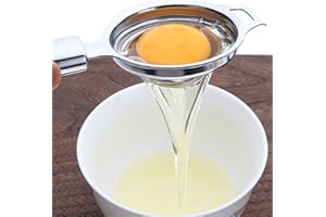 WOWOWO separatore Bianco tuorlo d'uovo separa l'utensile da Cucina con setaccio in Acciaio Inossidabile