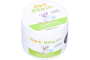 banapoy Dog Hair Coloring Agent, Easy To Use Pet Hair Dye Permanent for Pet Grooming (Jet black)