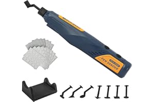 Bucasso Levigatrice a penna senza fili, 5 velocità e ricarica USB con luce LED, utensile elettrico multiuso, mini levigatrice elettrica per levigatura, lucidatura, finitura, artigianato fai da te